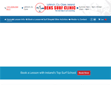 Tablet Screenshot of benssurfclinic.com